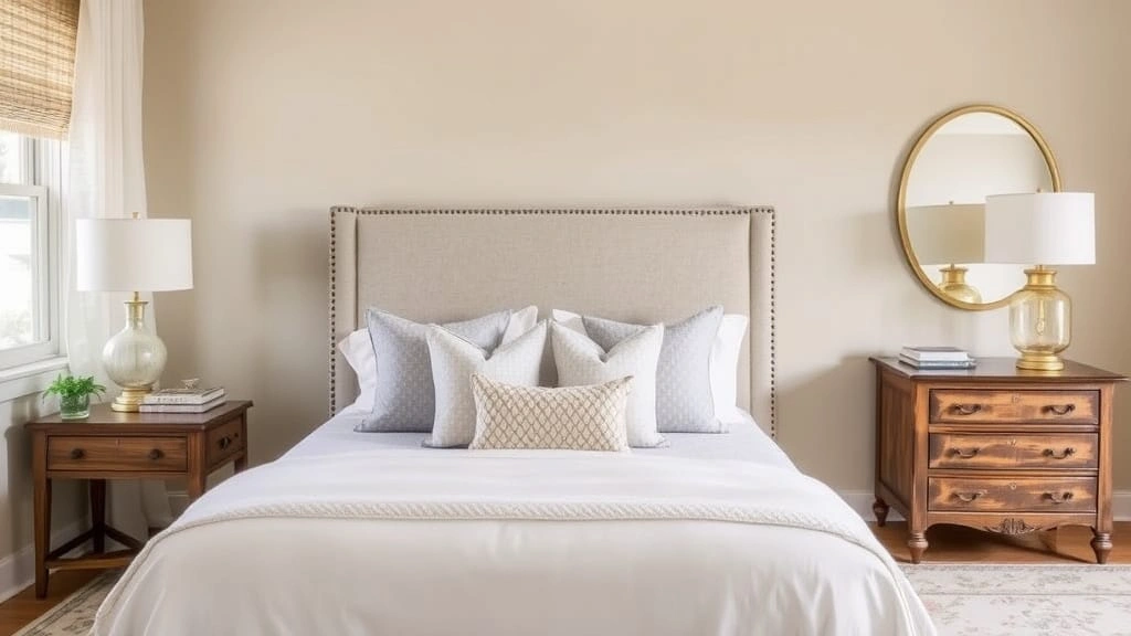 Serene Bedroom in Neutral Texas Decor Palette
