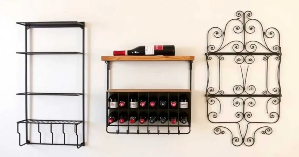 Different Styles of Decorative Wall Mounted Wine Racks
